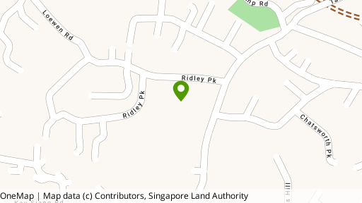 Map showing the location of Tanglin Park