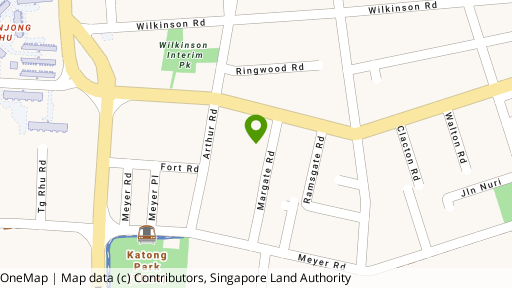 Map showing the location of Margate Point