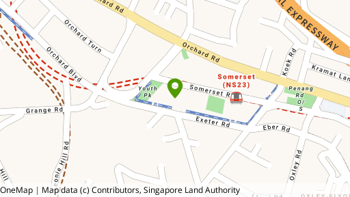 Map showing the location of Singapore Power Building