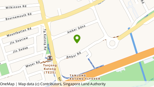 Map showing the location of Amber Park