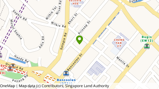 Map showing the location of Sunshine Plaza