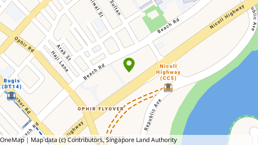 Map showing the location of Concourse Skyline