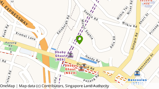 Map showing the location of Suites At Orchard
