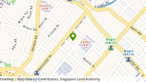 Map showing the location of Waterloo View