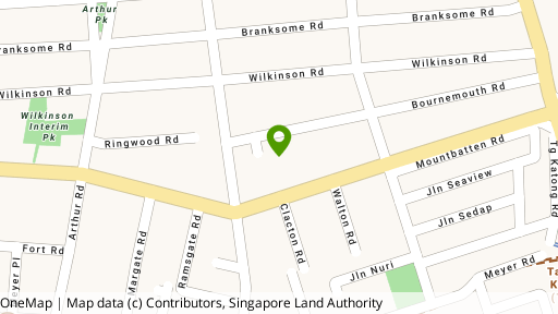Map showing the location of 67 Bournemouth Road