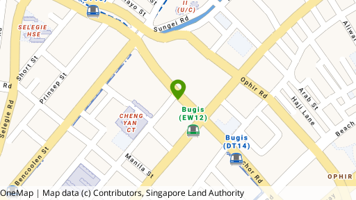 Map showing the location of 153 Rochor Road