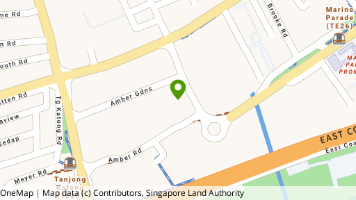 Map showing the location of Amber Residences