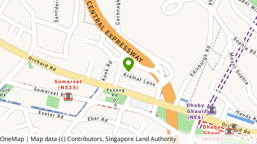Map showing the location of 22 Cavenagh Road