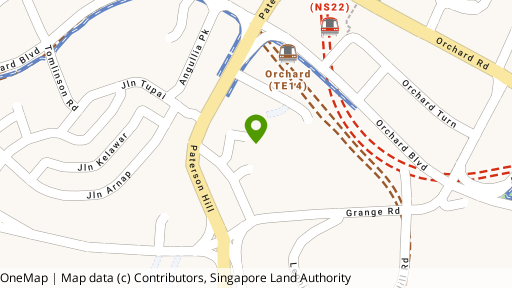 Map showing the location of Paterson Suites