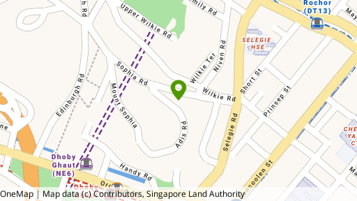 Map showing the location of Sophia Crest