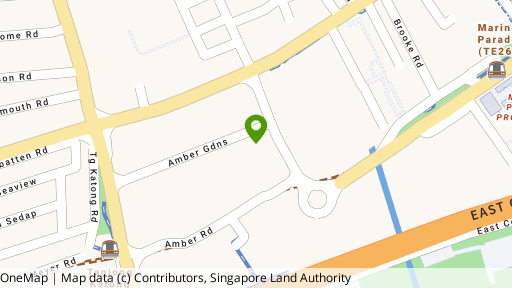 Map showing the location of Amber Glades