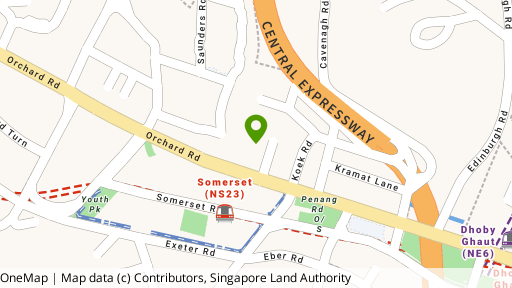 Map showing the location of The Centrepoint