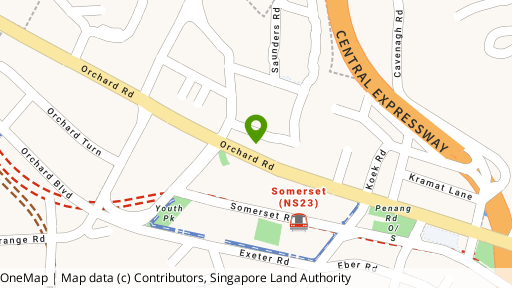 Map showing the location of Faber House