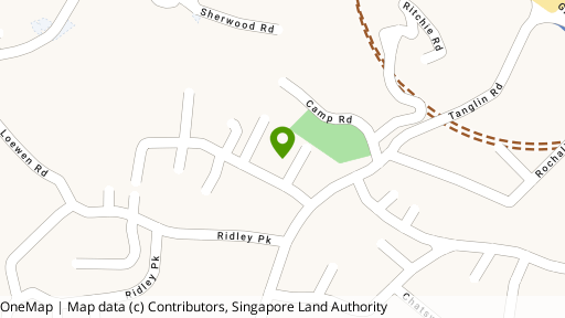 Map showing the location of Tanglin Hill Condominium
