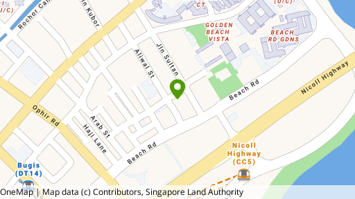 Map showing the location of Aliwal Street