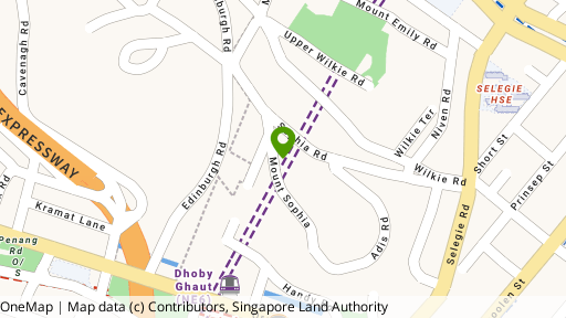 Map showing the location of Equity Heights