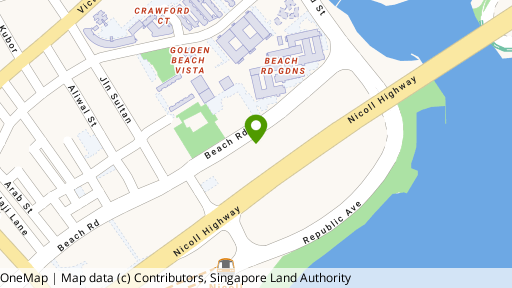 Map showing the location of 700 Beach