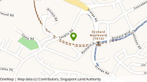 Map showing the location of Rochalie Residences
