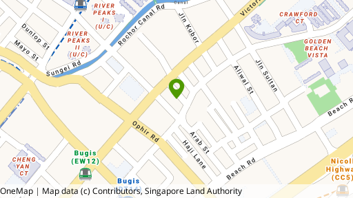 Map showing the location of Sun Court