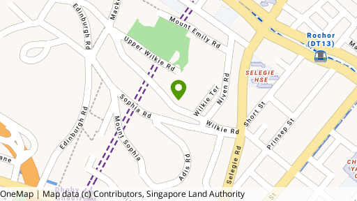 Map showing the location of 62 Wilkie Road