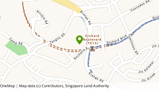 Map showing the location of 443B River Valley Road