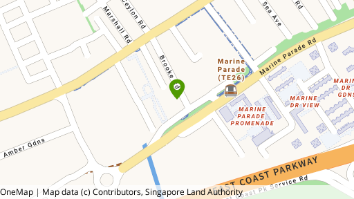 Map showing the location of Parkway View