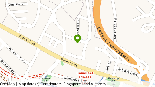Map showing the location of No. 8 Hullet Road