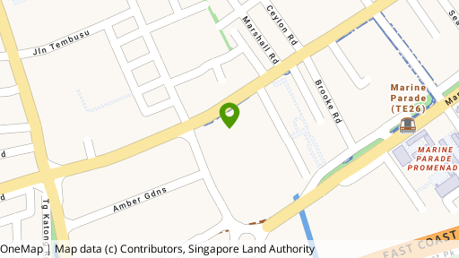 Map showing the location of The Shore Residences