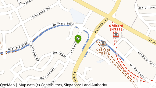 Map showing the location of Skyline @ Orchard Boulevard