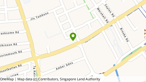 Map showing the location of Mountbatten Suites