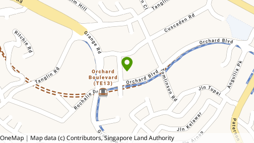 Map showing the location of 3 Orchard By-The-Park