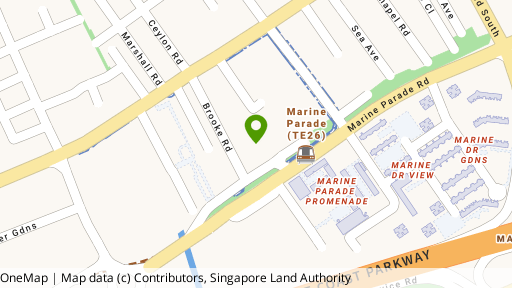Map showing the location of Roxy Square
