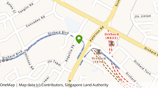 Map showing the location of Twentyone Angullia Park