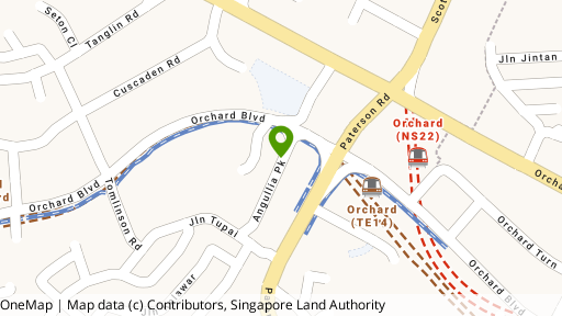 Map showing the location of Angullia Heights
