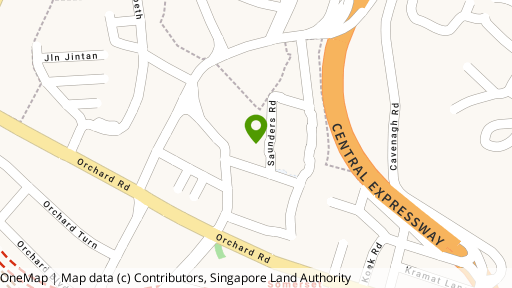 Map showing the location of Urban Suites
