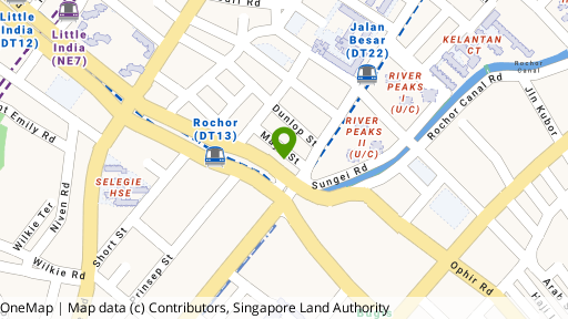 Map showing the location of 20B Flanders Square