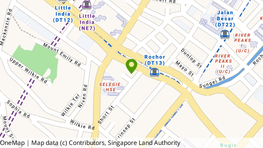 Map showing the location of Golden Wall Centre