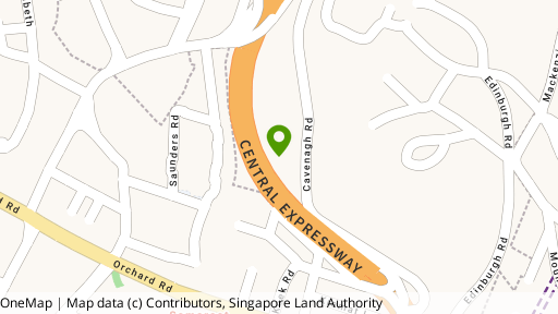 Map showing the location of Clemenceau Court