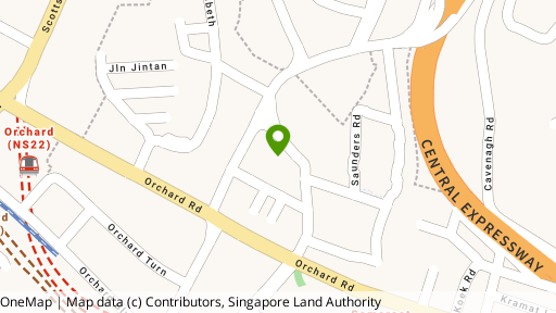 Map showing the location of 11 Cairnhill Road