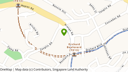 Map showing the location of Grange Residences