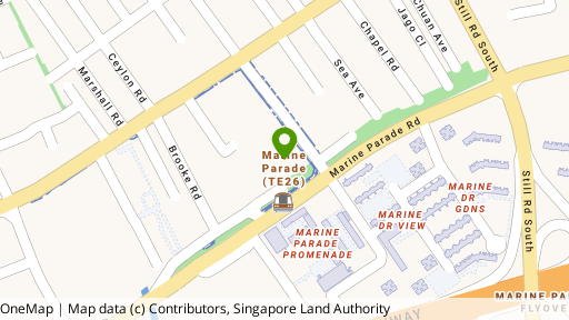 Map showing the location of Parc Seabreeze