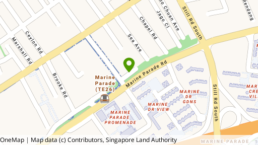 Map showing the location of Marine Ville