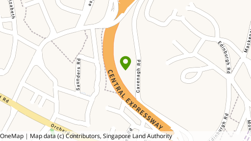 Map showing the location of Waterscape At Cavenagh