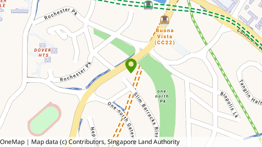 Map showing the location of Blossoms By The Park