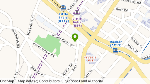 Map showing the location of Mackenzie Regency