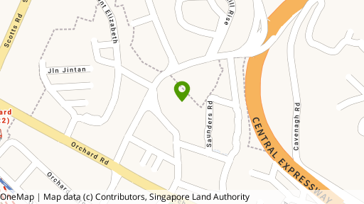 Map showing the location of Hillcourt Apartment