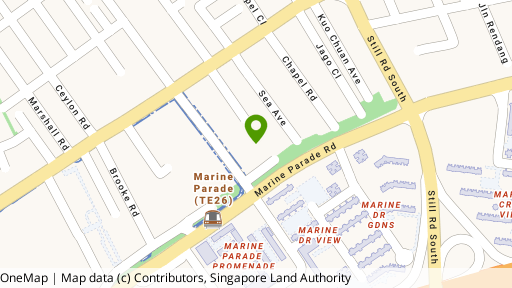 Map showing the location of Marine Meadows