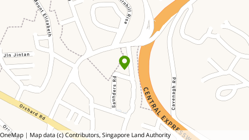 Map showing the location of 111 Emerald Hill