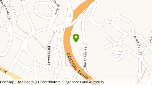 Map showing the location of Cavenagh Gardens