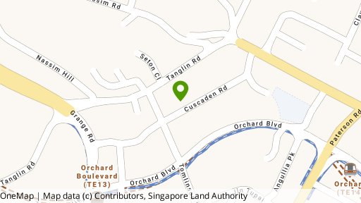 Map showing the location of St. Regis Residences